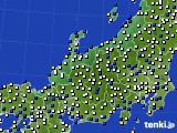 北陸地方のアメダス実況(風向・風速)(2024年11月28日)