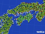 2024年11月29日の四国地方のアメダス(日照時間)