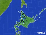 北海道地方のアメダス実況(積雪深)(2024年12月01日)