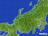 北陸地方のアメダス実況(降水量)(2024年12月03日)