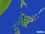 北海道地方のアメダス実況(気温)(2024年12月03日)