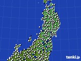 東北地方のアメダス実況(風向・風速)(2024年12月04日)