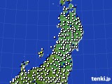 東北地方のアメダス実況(風向・風速)(2024年12月05日)