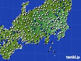 関東・甲信地方のアメダス実況(風向・風速)(2024年12月06日)