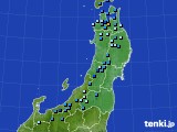 東北地方のアメダス実況(積雪深)(2024年12月07日)