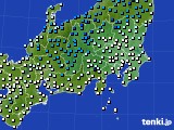 関東・甲信地方のアメダス実況(気温)(2024年12月07日)