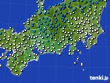 東海地方のアメダス実況(気温)(2024年12月07日)