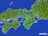 近畿地方のアメダス実況(降水量)(2024年12月08日)