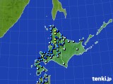 北海道地方のアメダス実況(積雪深)(2024年12月08日)