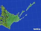 道東のアメダス実況(積雪深)(2024年12月08日)