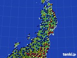 東北地方のアメダス実況(日照時間)(2024年12月08日)