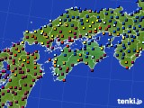 2024年12月08日の四国地方のアメダス(日照時間)
