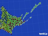 2024年12月08日の道東のアメダス(日照時間)