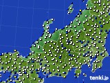 北陸地方のアメダス実況(風向・風速)(2024年12月08日)