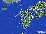 九州地方のアメダス実況(風向・風速)(2024年12月08日)