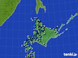 北海道地方のアメダス実況(積雪深)(2024年12月09日)