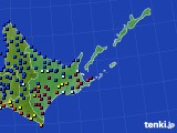 道東のアメダス実況(日照時間)(2024年12月09日)