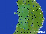 秋田県のアメダス実況(日照時間)(2024年12月09日)