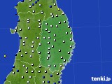 岩手県のアメダス実況(風向・風速)(2024年12月09日)