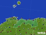 鳥取県のアメダス実況(日照時間)(2024年12月10日)