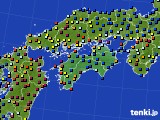 四国地方のアメダス実況(日照時間)(2024年12月11日)