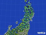 アメダス実況(気温)(2024年12月11日)