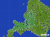 道央のアメダス実況(風向・風速)(2024年12月11日)