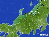 北陸地方のアメダス実況(降水量)(2024年12月12日)