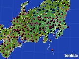 関東・甲信地方のアメダス実況(日照時間)(2024年12月12日)