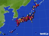 アメダス実況(日照時間)(2024年12月12日)