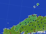 島根県のアメダス実況(日照時間)(2024年12月12日)