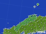 島根県のアメダス実況(風向・風速)(2024年12月12日)