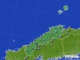 島根県のアメダス実況(降水量)(2024年12月13日)
