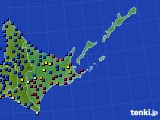 2024年12月13日の道東のアメダス(日照時間)