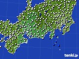 東海地方のアメダス実況(風向・風速)(2024年12月13日)