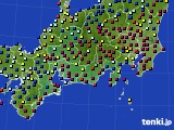 東海地方のアメダス実況(日照時間)(2024年12月14日)