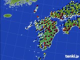 九州地方のアメダス実況(日照時間)(2024年12月14日)