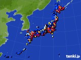 アメダス実況(日照時間)(2024年12月14日)