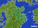 大分県のアメダス実況(日照時間)(2024年12月14日)