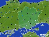 岡山県のアメダス実況(気温)(2024年12月14日)