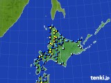 北海道地方のアメダス実況(積雪深)(2024年12月15日)