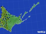 道東のアメダス実況(積雪深)(2024年12月15日)