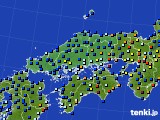 中国地方のアメダス実況(日照時間)(2024年12月15日)