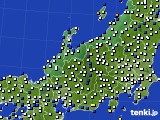2024年12月15日の北陸地方のアメダス(風向・風速)