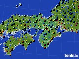 近畿地方のアメダス実況(日照時間)(2024年12月16日)