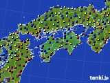 四国地方のアメダス実況(日照時間)(2024年12月16日)