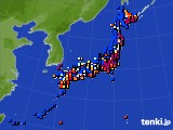 アメダス実況(日照時間)(2024年12月16日)
