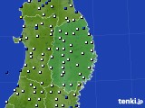 岩手県のアメダス実況(風向・風速)(2024年12月16日)