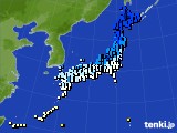 アメダス実況(気温)(2024年12月18日)
