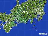 東海地方のアメダス実況(風向・風速)(2024年12月18日)